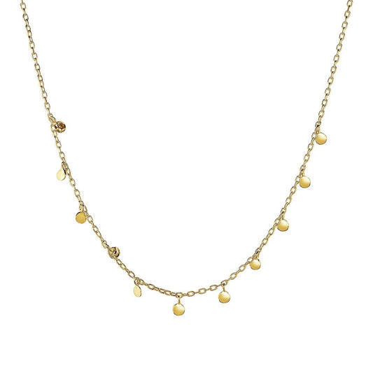 Choker Necklace with Hammered Beads in 14k Yellow Gold Bids.com