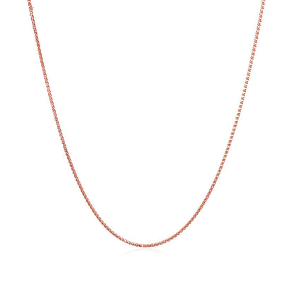 14k Rose Gold Diamond Cut Round Wheat Chain 0.6mm Bids.com