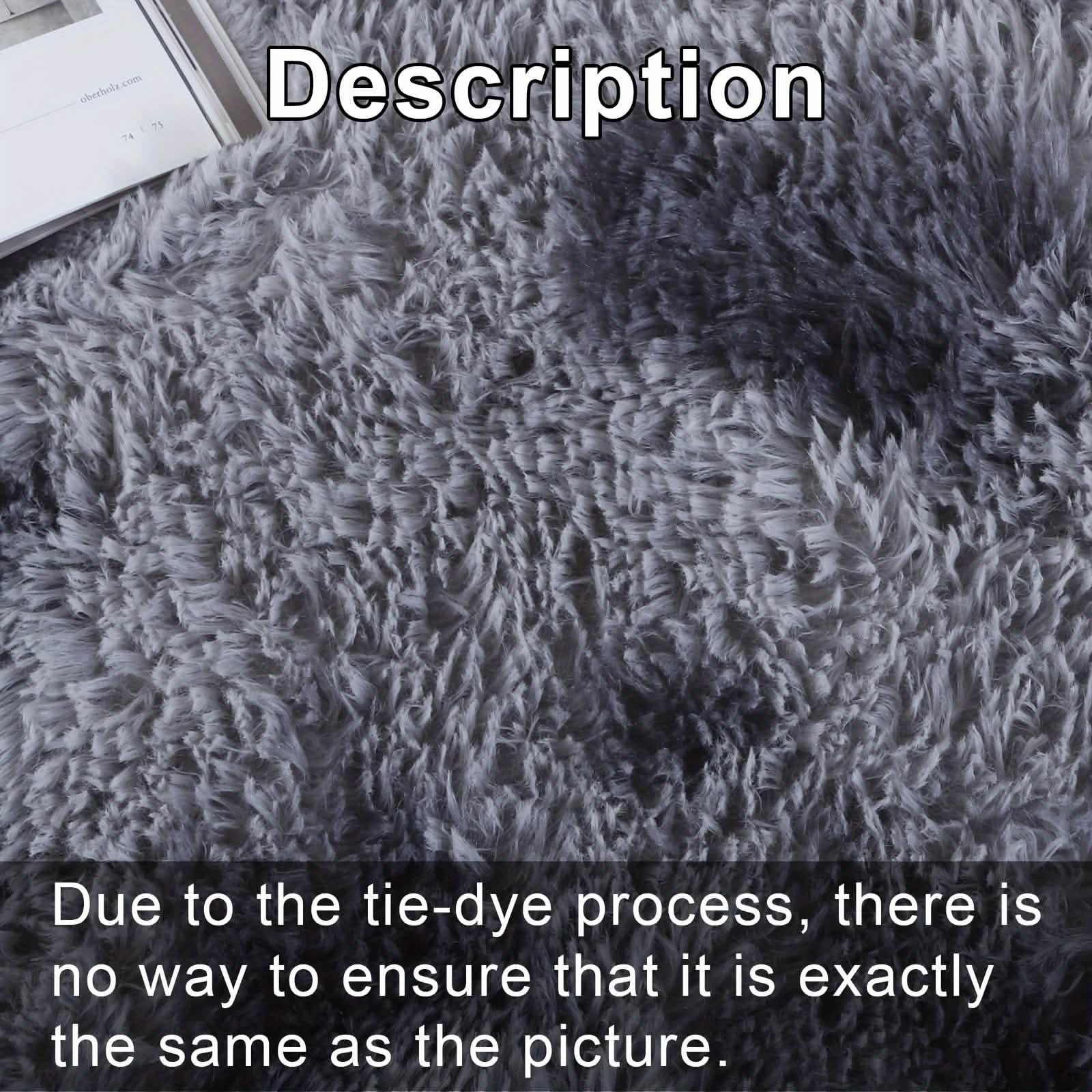 Light Gray Shaggy Area Rug – Soft Plush Indoor Carpet DailySale