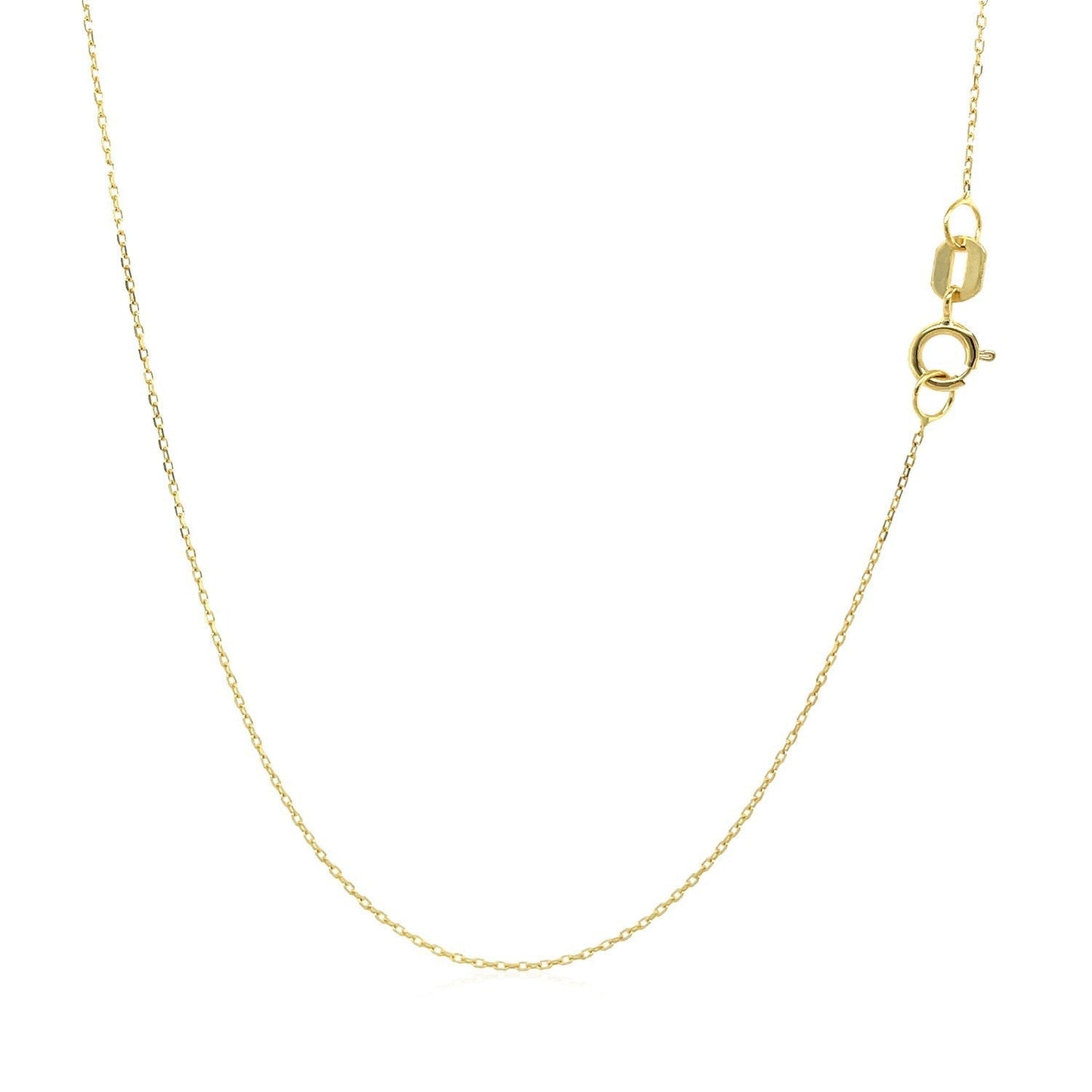 14k Yellow Gold Necklace with Moon Bids.com