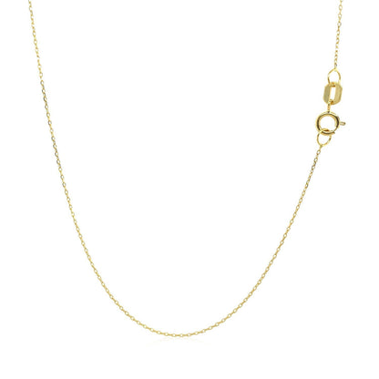 14k Yellow Gold Necklace with Moon Bids.com