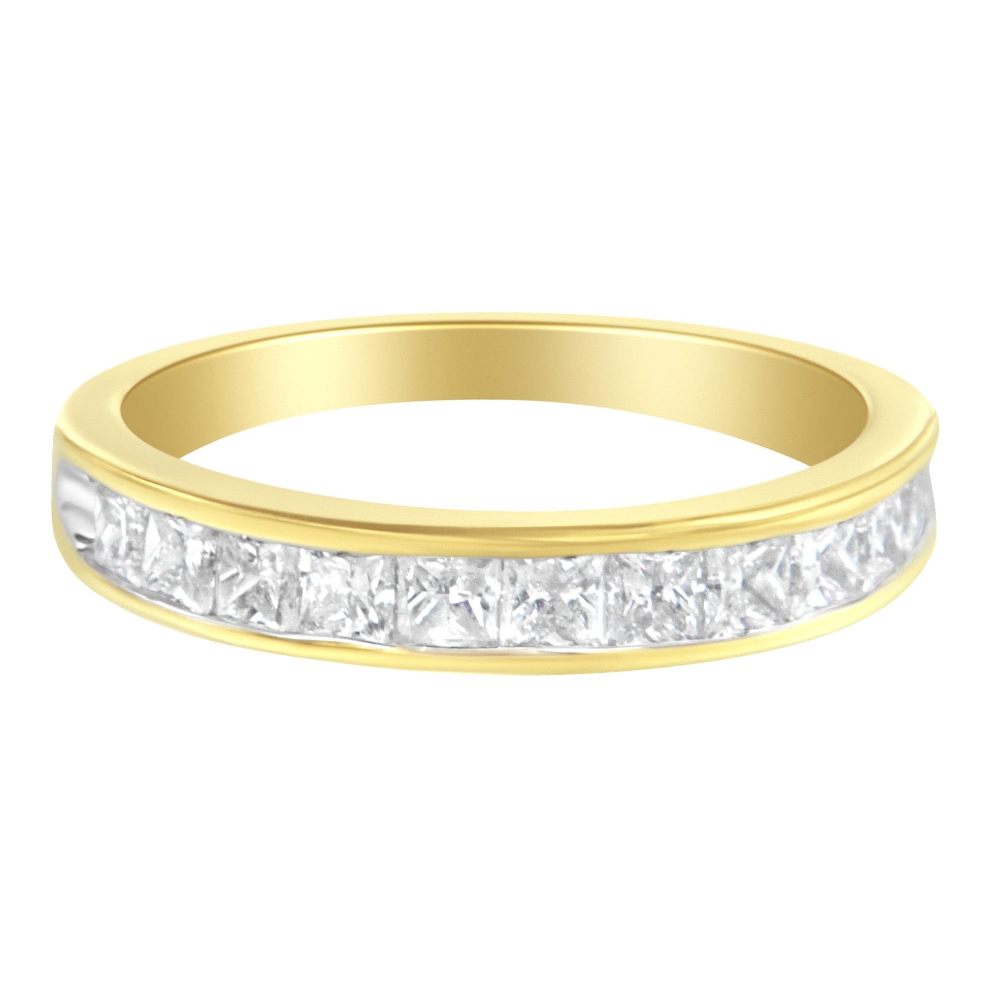 14KT Yellow Gold Diamond Channel Band Ring (1 cttw, H-I Color, SI2-I1 Clarity) Bids.com