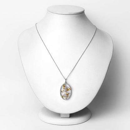 2.30 Carat Genuine Citrine .925 Sterling Silver Pendant Bids.com