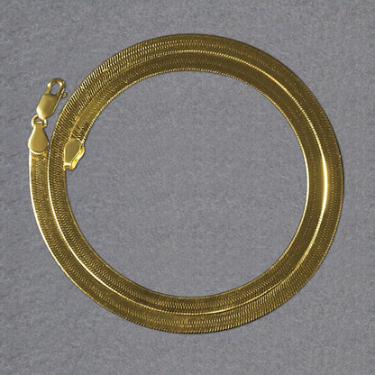 Imperial Herringbone Chain in 10k Yellow Gold (5.00 mm) Bids.com