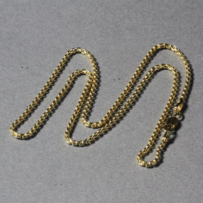 14k Yellow Gold Round Box Chain 1.7mm Bids.com