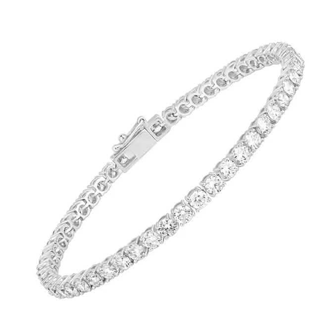 8Ct Lab Grown IGI Certified Diamond Women's Tennis Bracelet 14K White Gold 6" DailySale