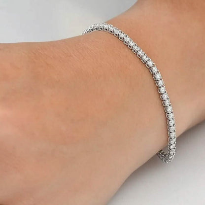 8Ct Lab Grown IGI Certified Diamond Women's Tennis Bracelet 14K White Gold 6" DailySale
