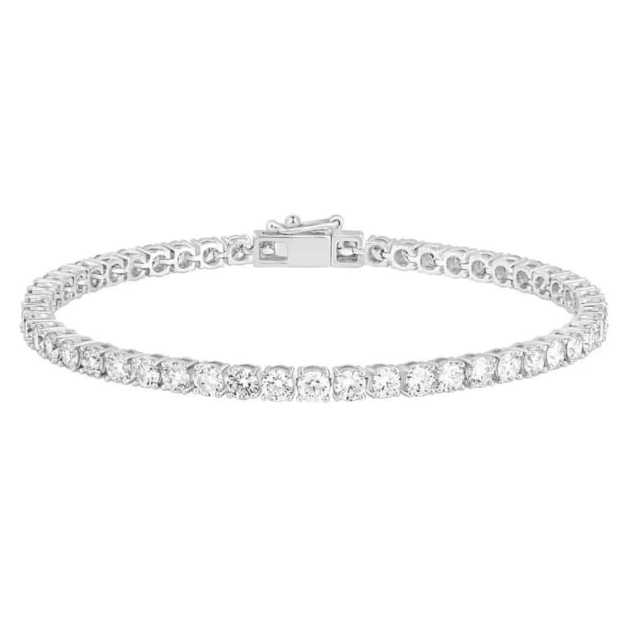 8Ct Lab Grown IGI Certified Diamond Women's Tennis Bracelet 14K White Gold 6" DailySale