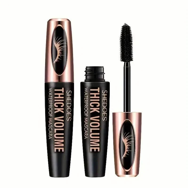 8D Curler Fiber Lash Mascara - Waterproof, Black, Thick Eyelash Shaping DailySale