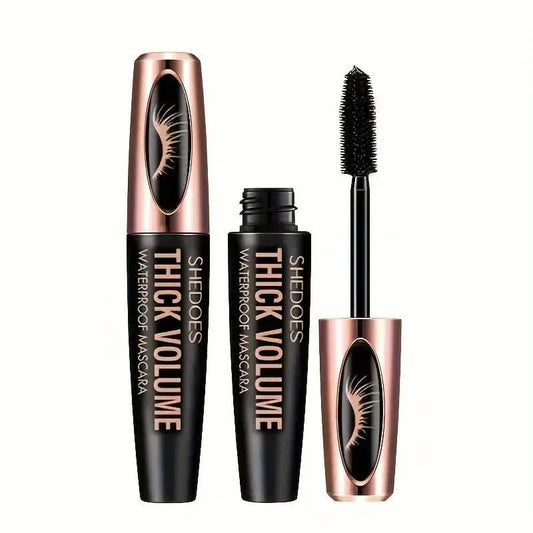8D Curler Fiber Lash Mascara - Waterproof, Black, Thick Eyelash Shaping DailySale