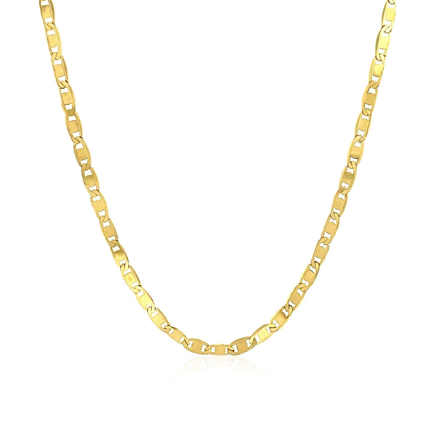 2.3mm 10k Yellow Gold Mariner Link Chain Bids.com