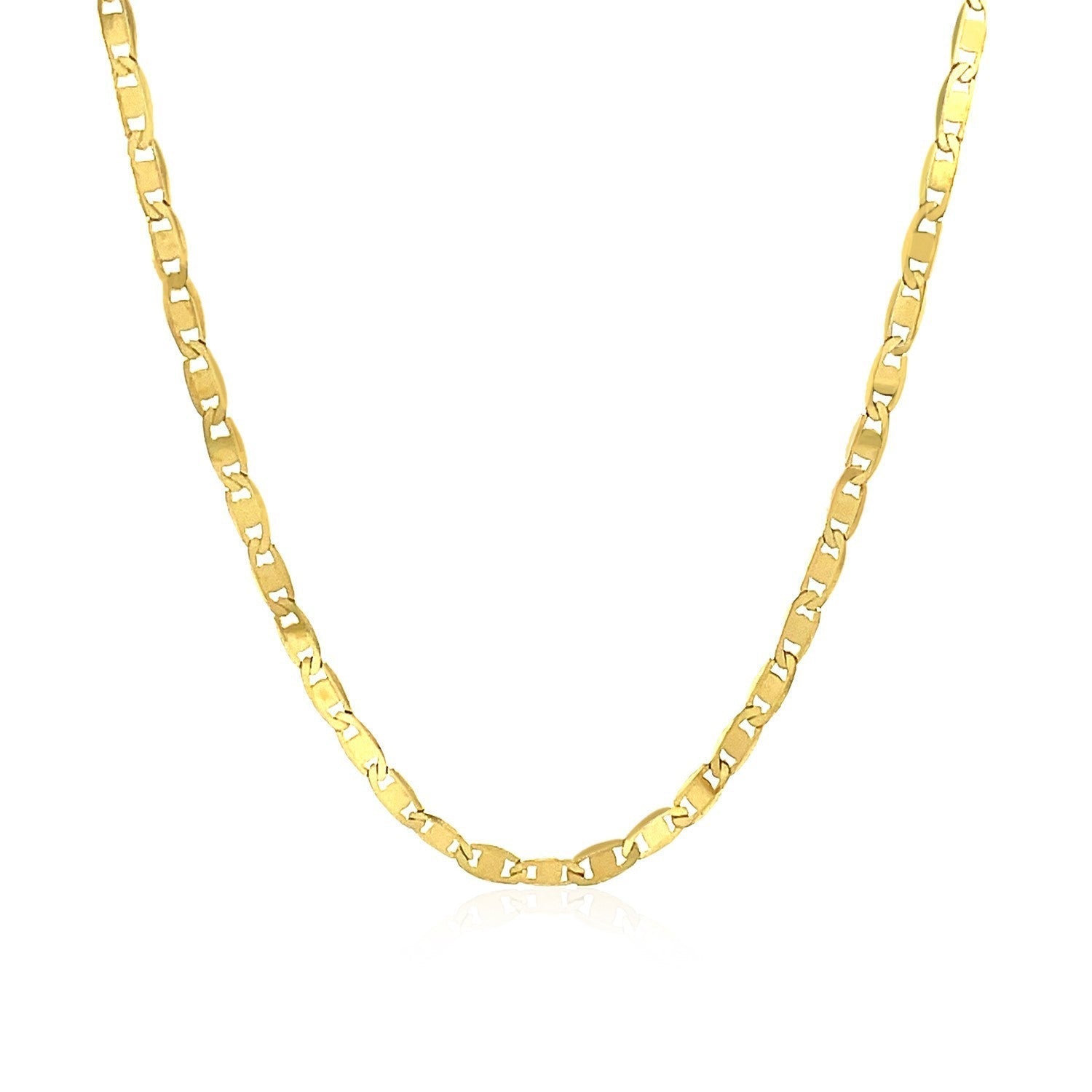 2.3mm 10k Yellow Gold Mariner Link Chain Bids.com