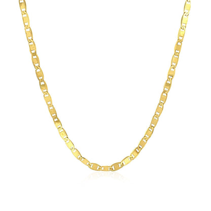 2.3mm 10k Yellow Gold Mariner Link Chain Bids.com