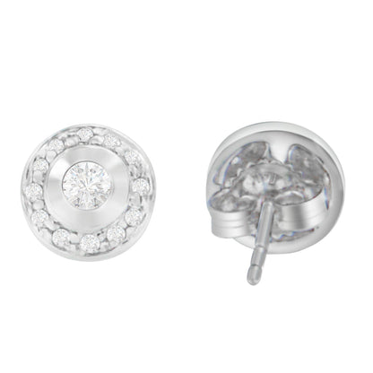14K White Gold 1/3 cttw Round Cut Diamond Earrings (H-I, SI2-I1) Bids.com