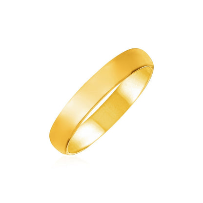 14k Yellow Gold 4mm Comfort Fit Wedding Band Bids.com