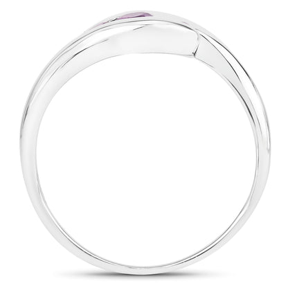 0.54 Carat Genuine Amethyst .925 Sterling Silver Ring Bids.com