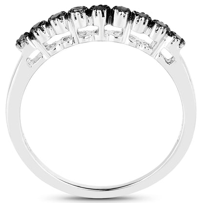 0.32 Carat Genuine Multi Diamond .925 Sterling Silver Ring Bids.com