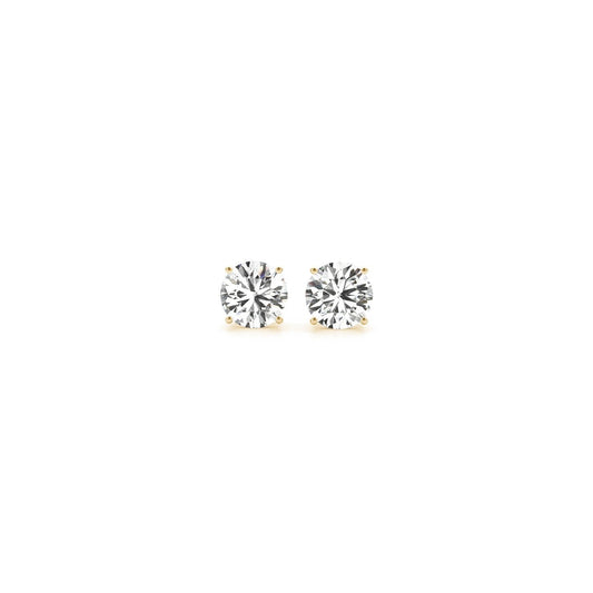 1/2 cttw Lab Grown Round Diamond Stud Earrings 14k Yellow Gold (G/VS2) Bids.com