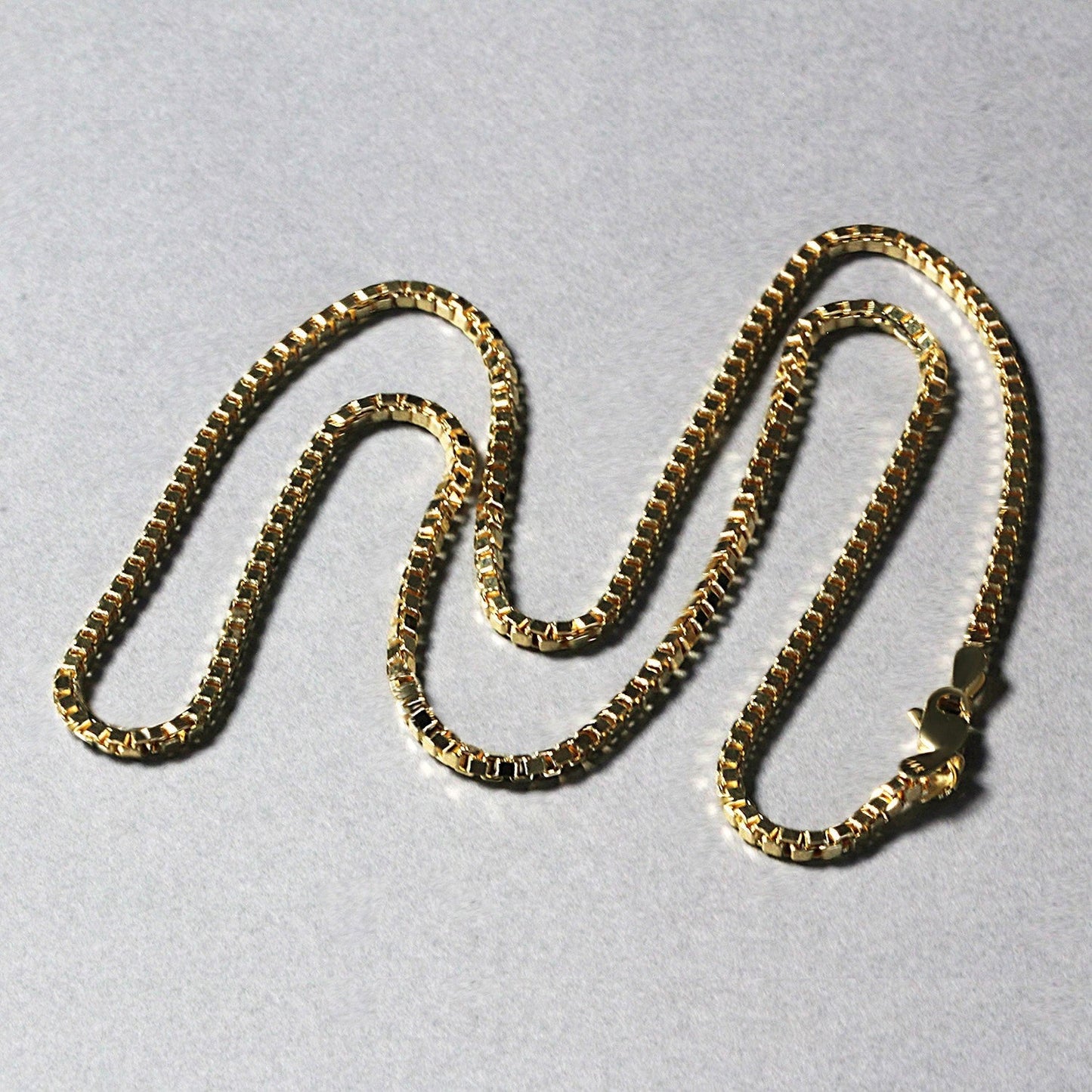 2.0mm 14k Yellow Gold Semi Solid Box Chain Bids.com