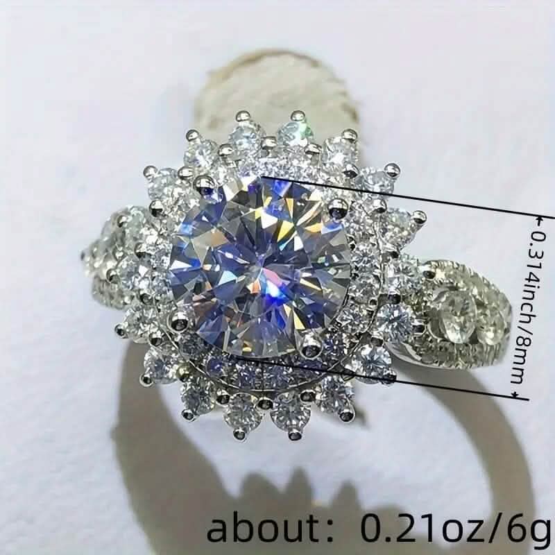 8mm Zirconia Zinc Alloy Ring DailySale