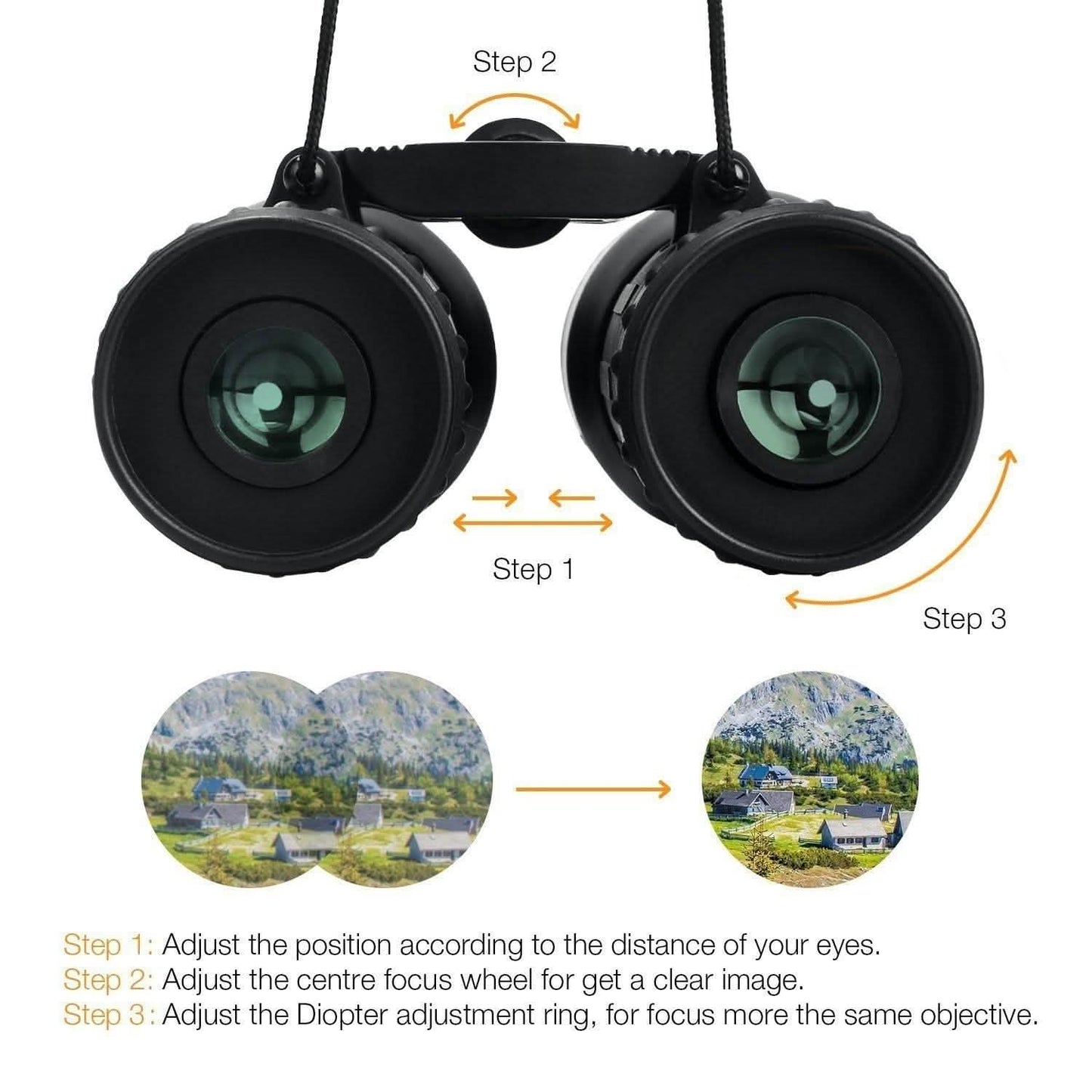 8x21 Small Compact Lightweight Binoculars DailySale