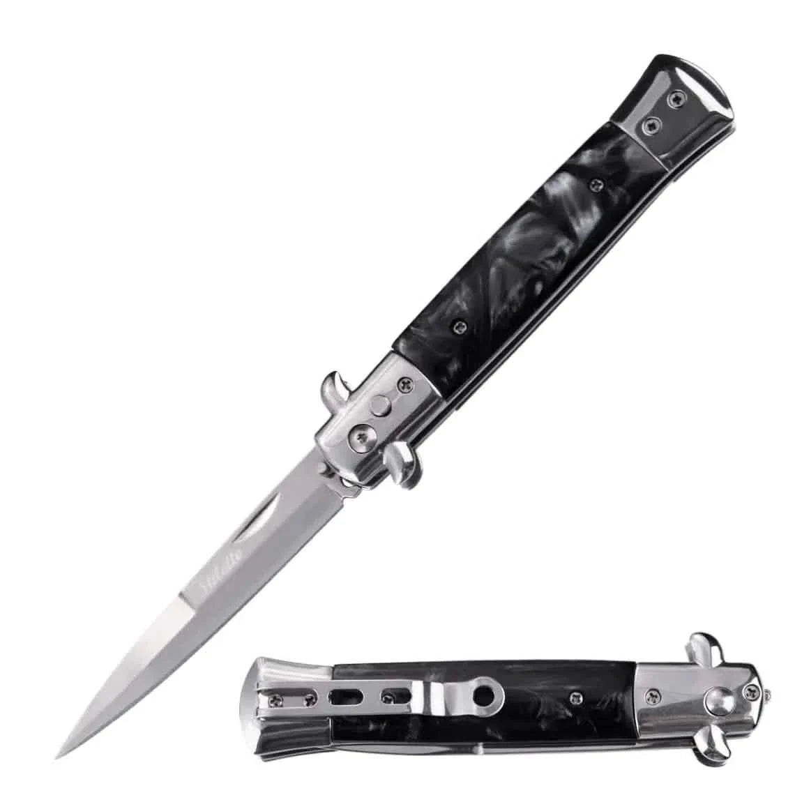 2-Pack: 9" Automatic Out-The-Side Knife DailySale