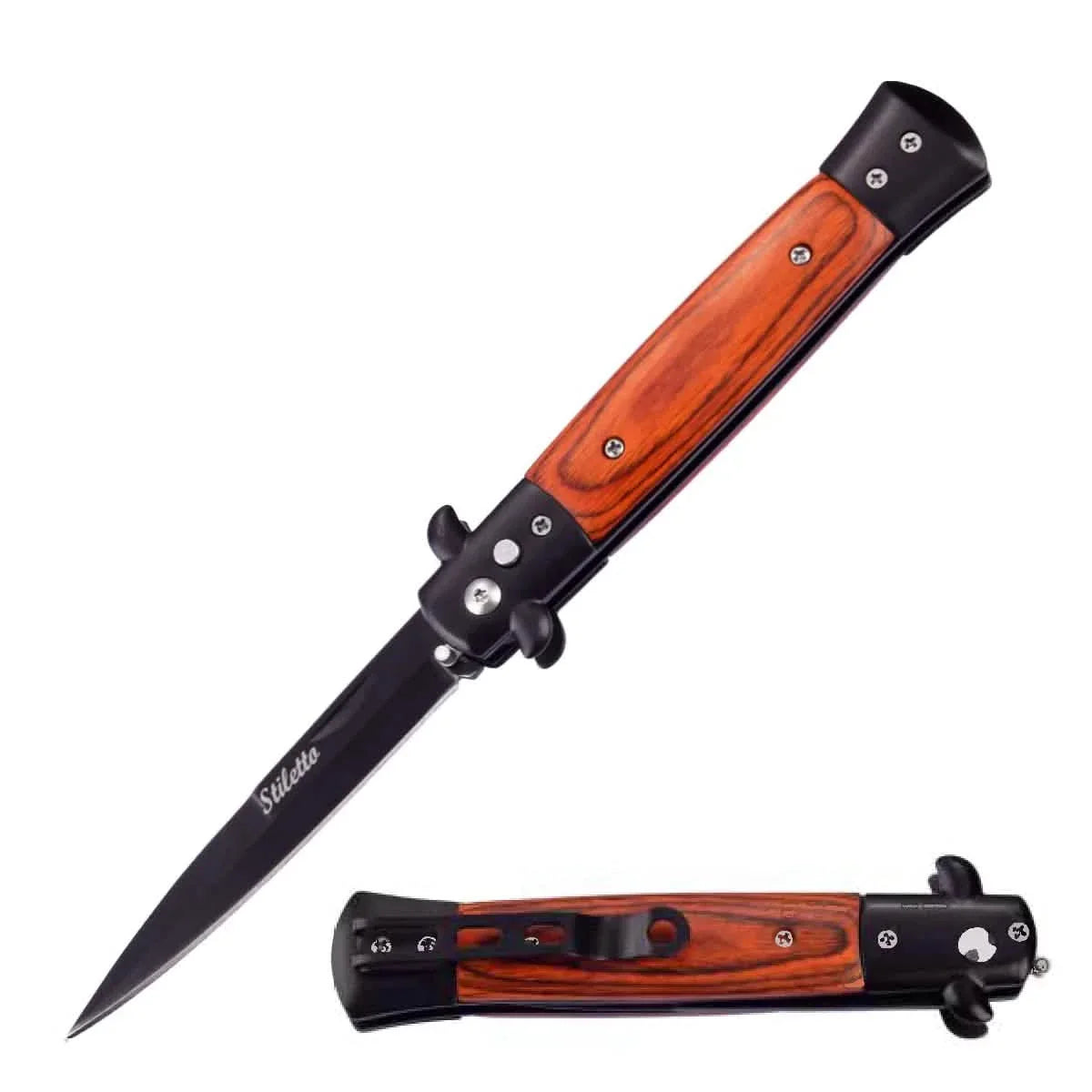 2-Pack: 9" Automatic Out-The-Side Knife DailySale