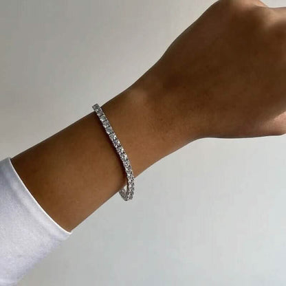 9 Ct Genuine Round-Cut Real Diamond Tennis Bracelet 7" 14K White Gold DailySale