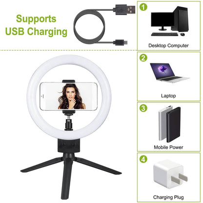 9" Dimmable LED Ring Light with Tripod DailySale