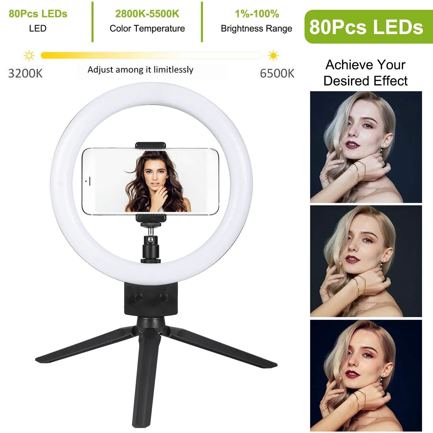 9" Dimmable LED Ring Light with Tripod DailySale