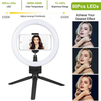 9" Dimmable LED Ring Light with Tripod DailySale