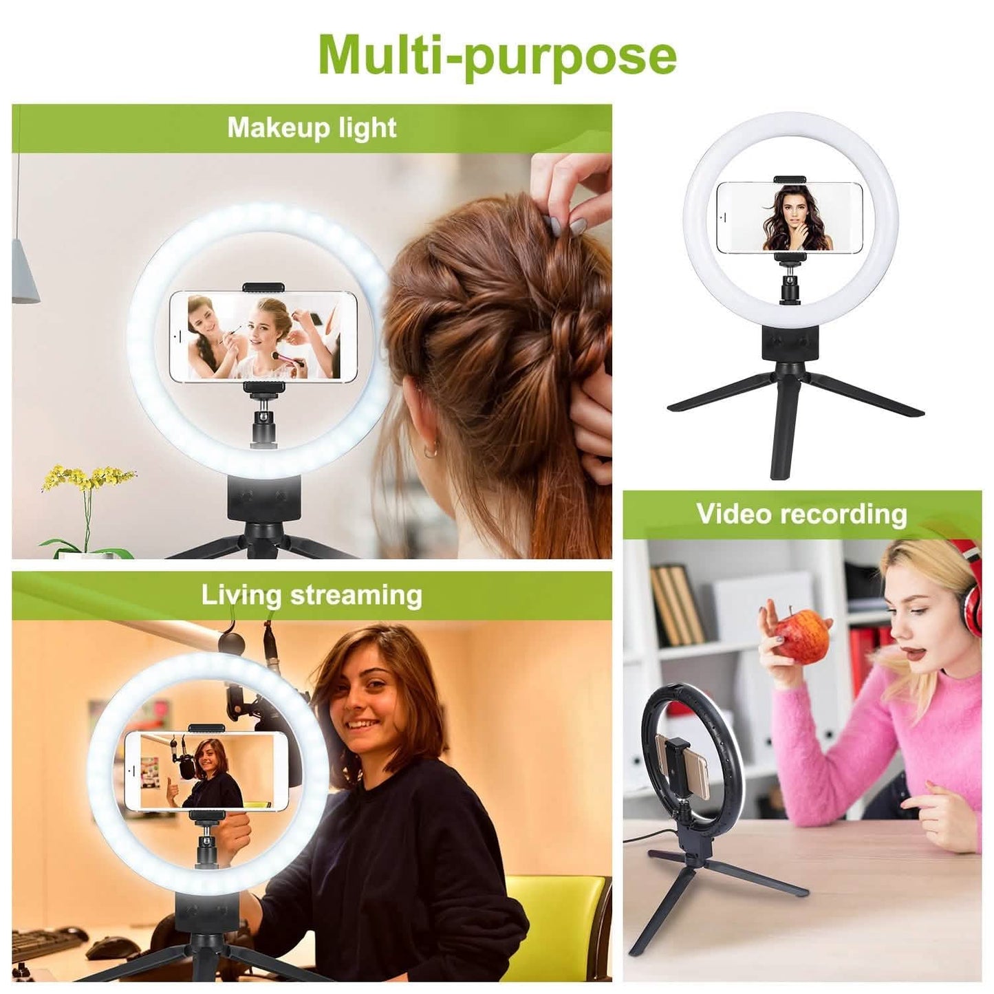 9" Dimmable LED Ring Light with Tripod DailySale