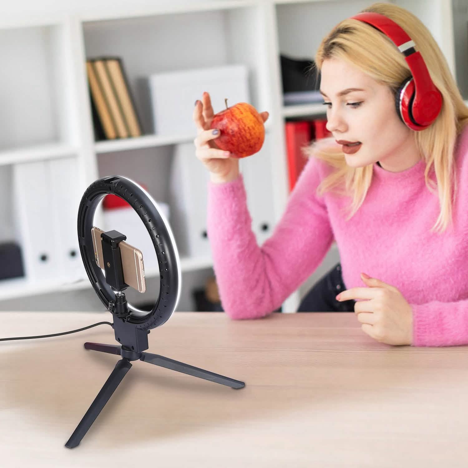 9" Dimmable LED Ring Light with Tripod DailySale