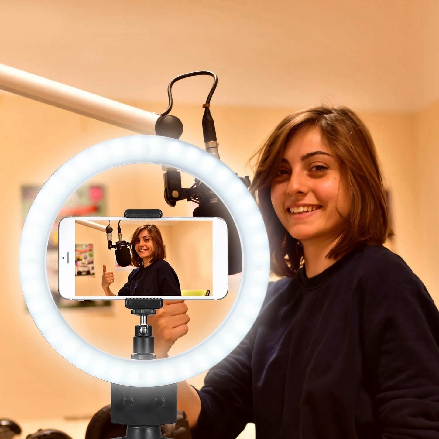 9" Dimmable LED Ring Light with Tripod DailySale
