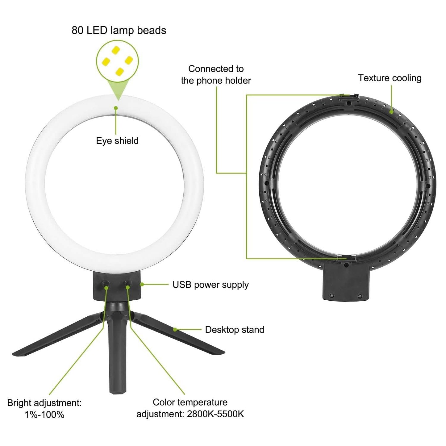 9" Dimmable LED Ring Light with Tripod DailySale