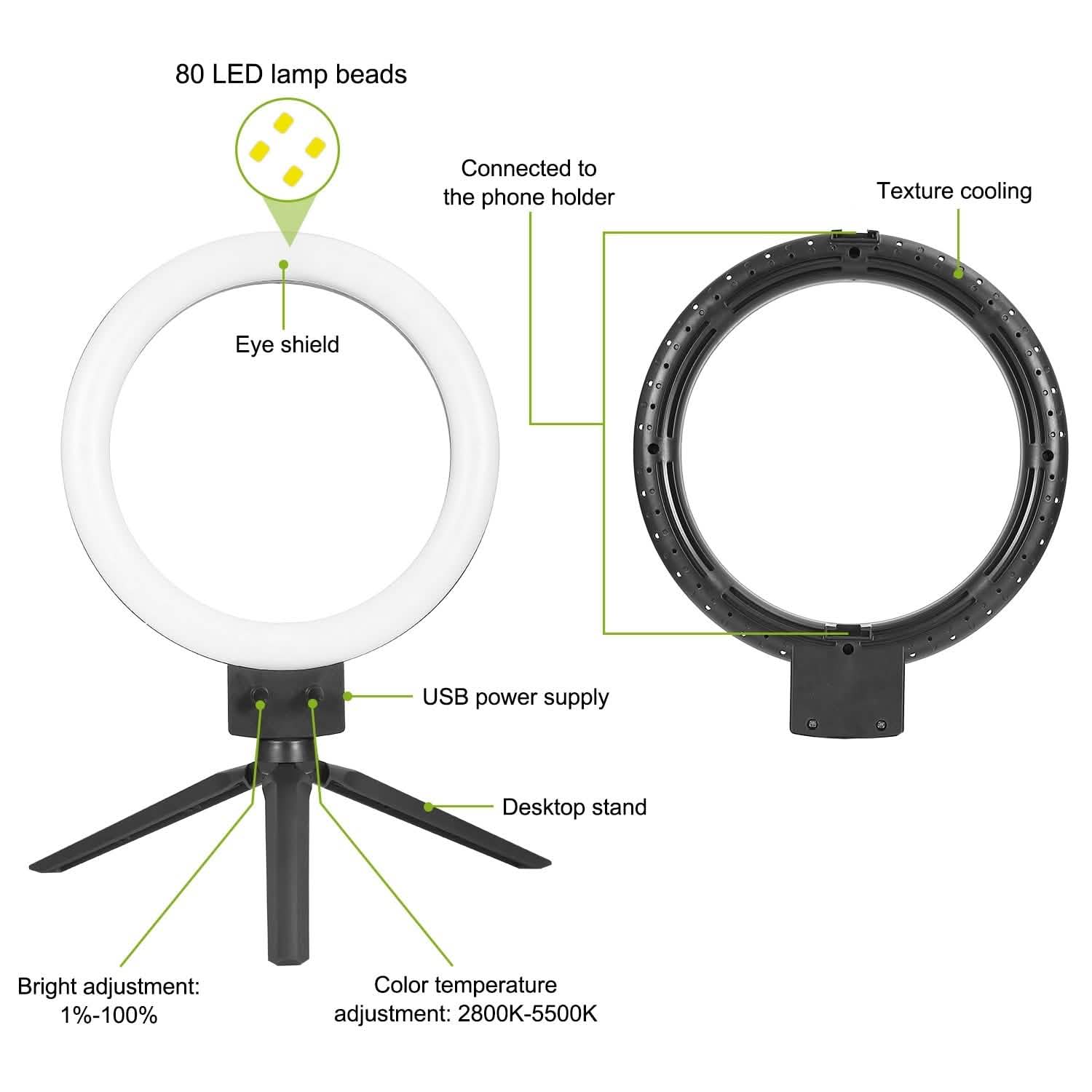 9" Dimmable LED Ring Light with Tripod DailySale