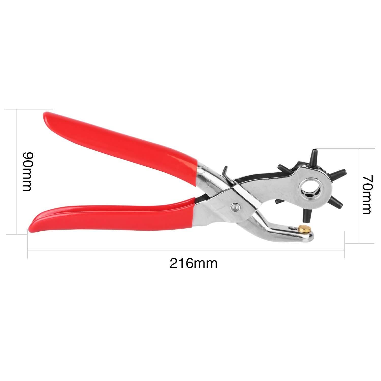 9" Heavy Duty Belt Hole Punch Hand Pliers DailySale