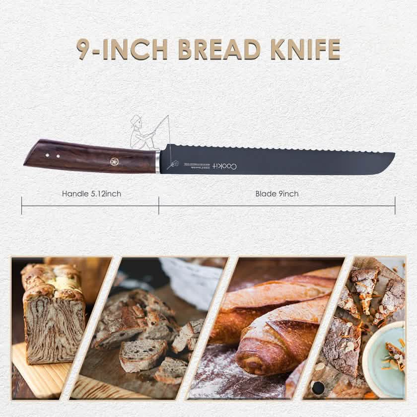 9 Inches Serrated Edge Bread Knife DailySale