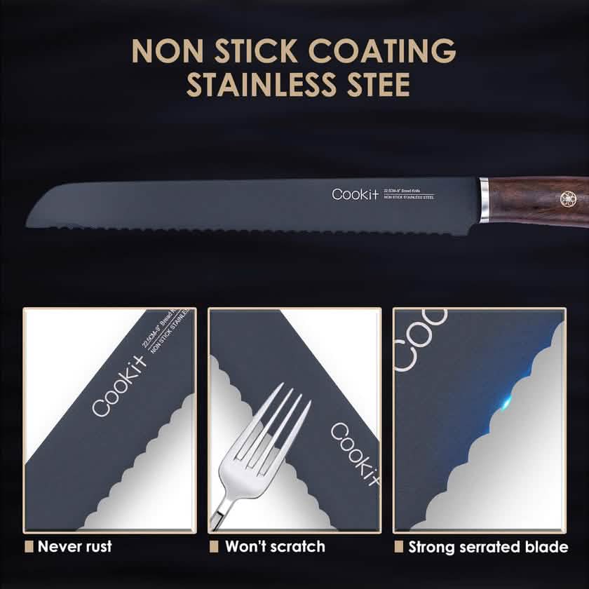 9 Inches Serrated Edge Bread Knife DailySale