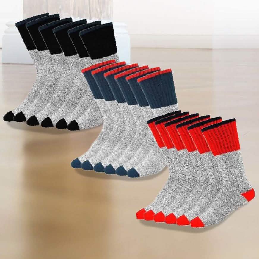 9-Pairs: Insulated Men's Thermal Cold Weather Crew Socks DailySale