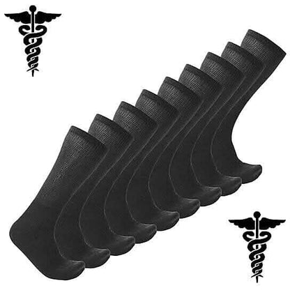 9-Pairs: Physician Approved Health Diabetic Crew Circulatory Socks DailySale