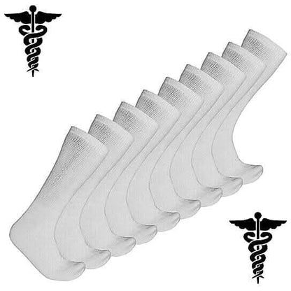 9-Pairs: Physician Approved Health Diabetic Crew Circulatory Socks DailySale