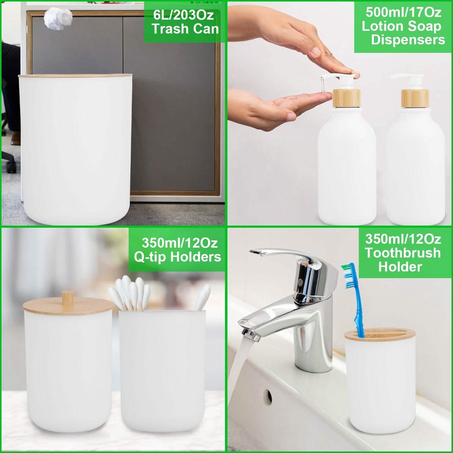 9-Piece: Bathroom Accessories Set DailySale