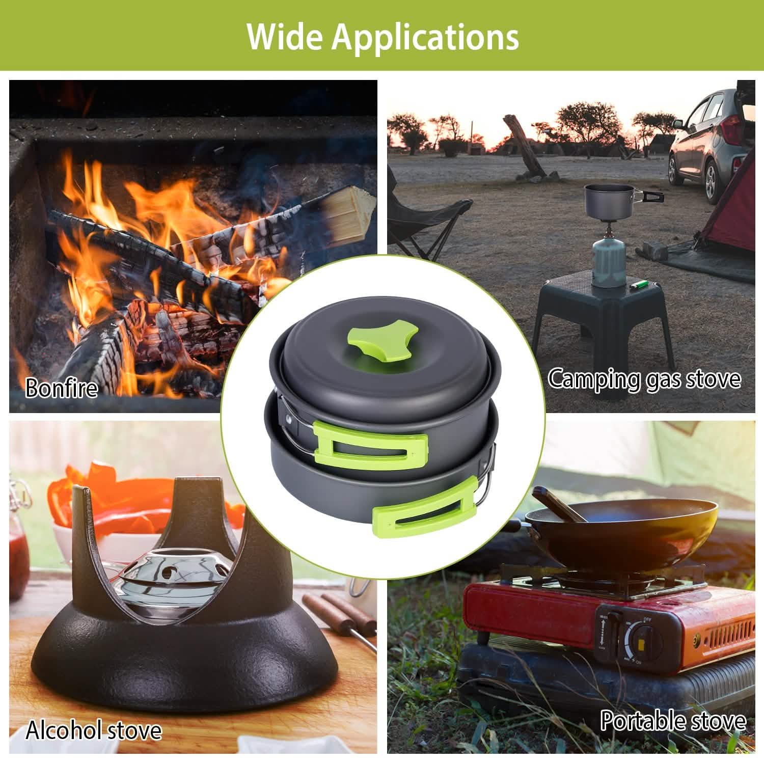 9-Piece: Camping Cookware Set DailySale