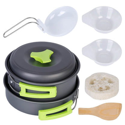 9-Piece: Camping Cookware Set DailySale