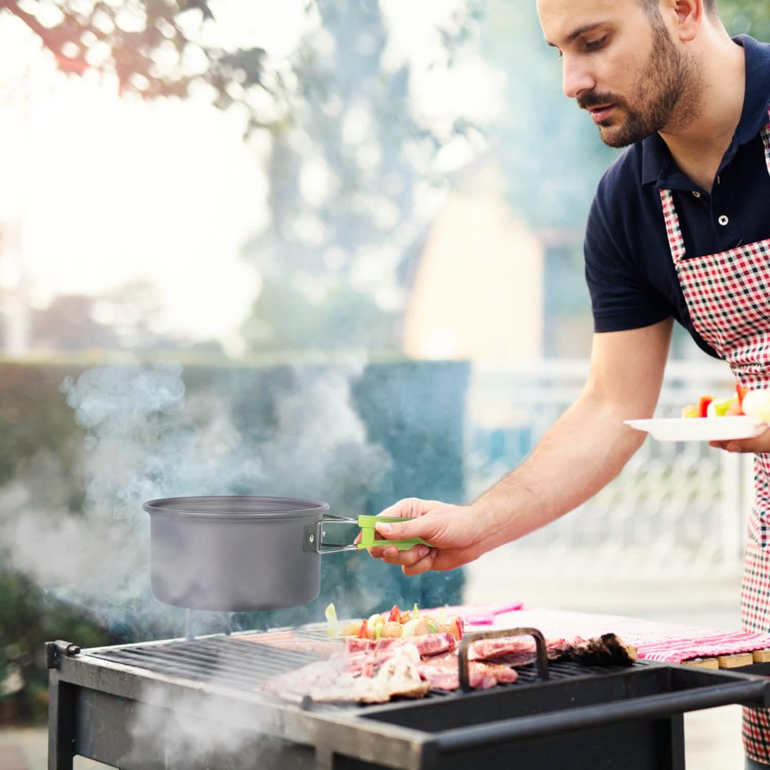 9-Piece: Camping Cookware Set DailySale