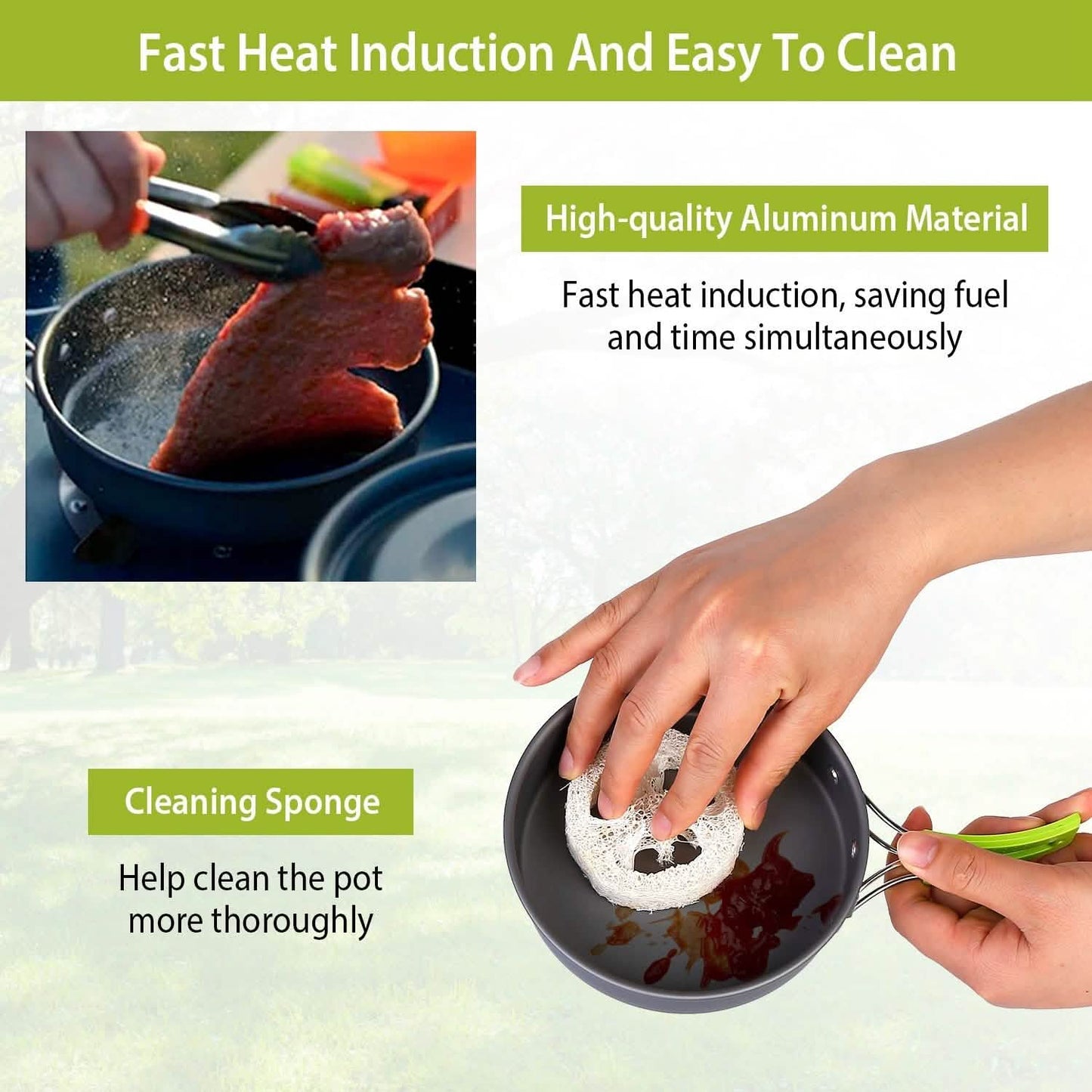 9-Piece: Camping Cookware Set DailySale