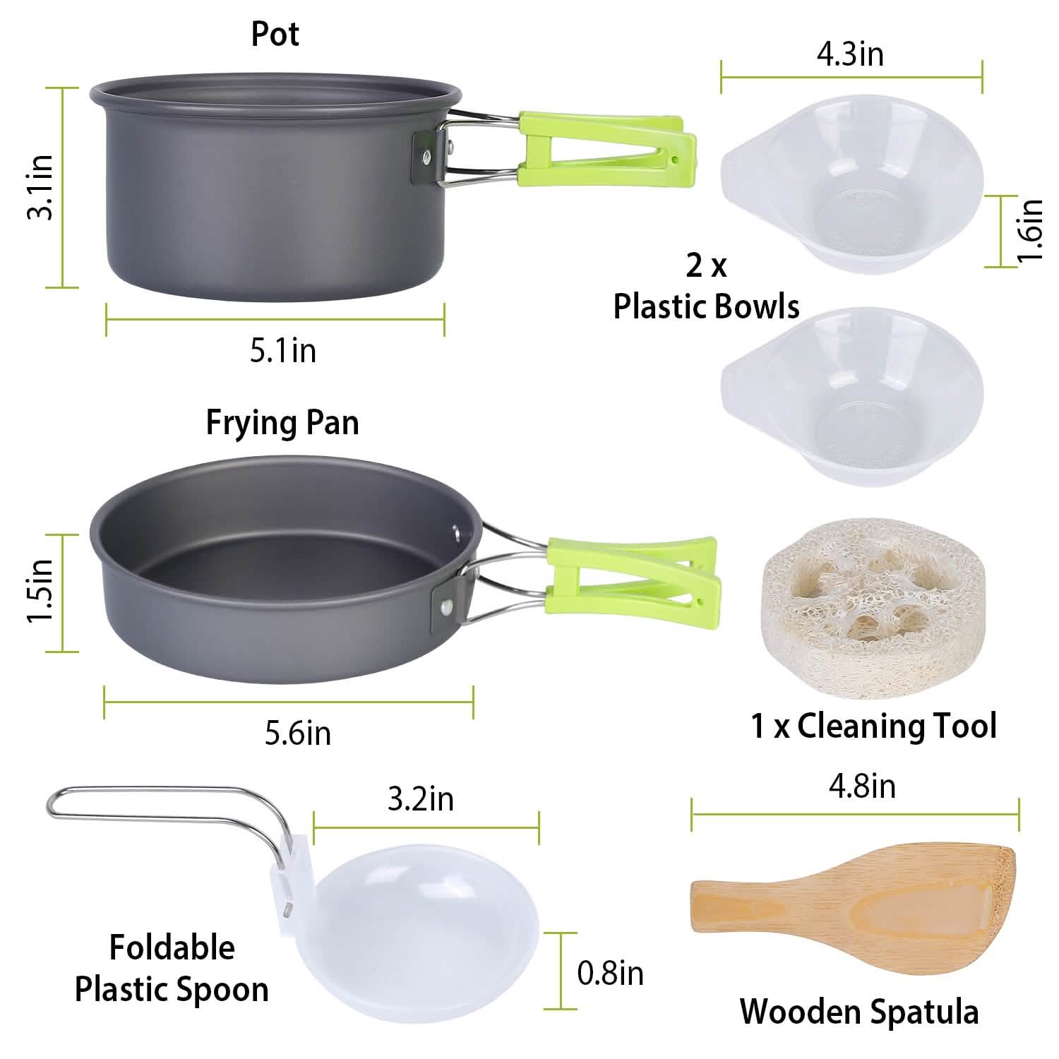 9-Piece: Camping Cookware Set DailySale