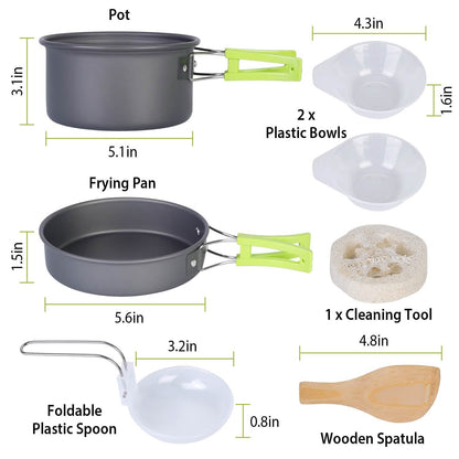 9-Piece: Camping Cookware Set DailySale