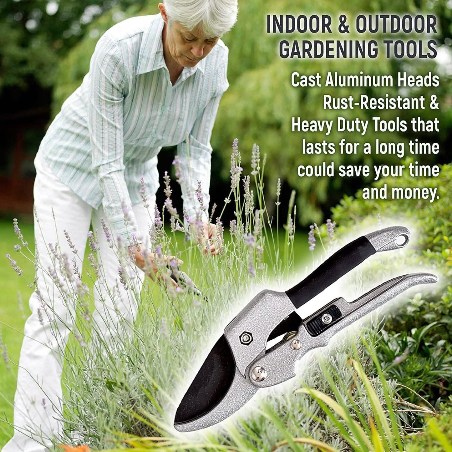 9-Piece: Heavy Duty Aluminum Alloy Gardening Tools Set DailySale